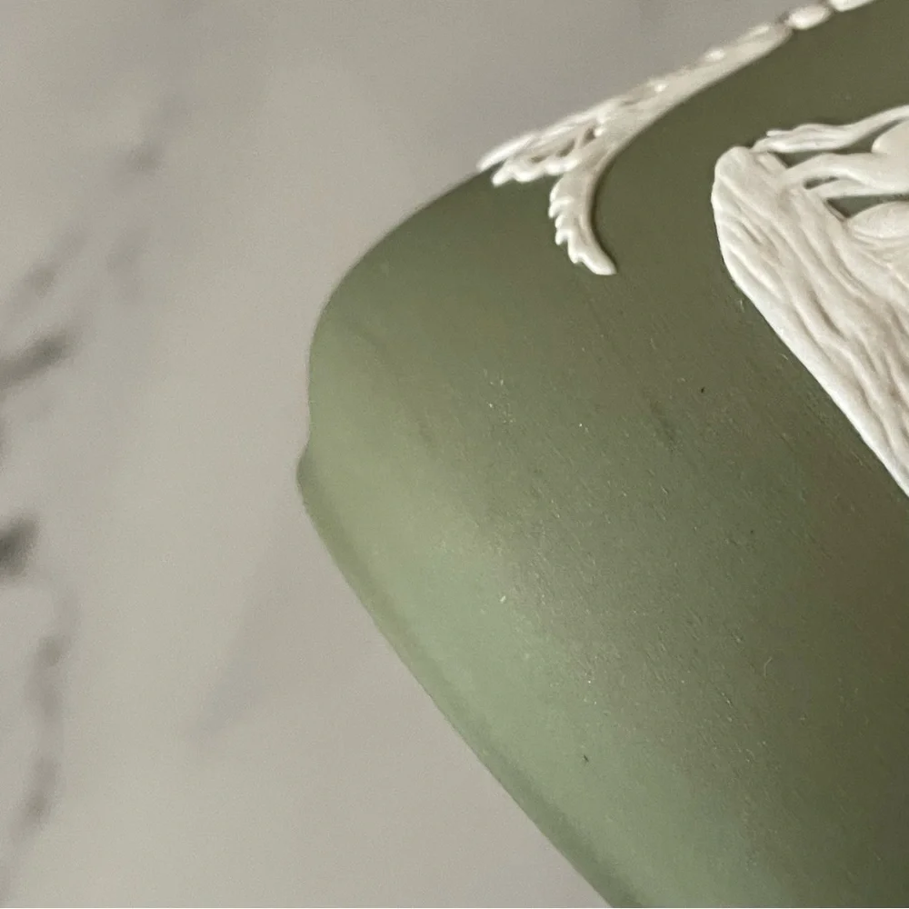 Green Bud Vase - Jasperware by Wedgwood